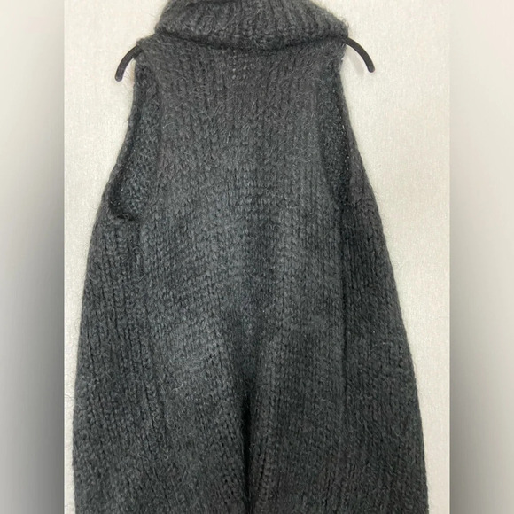 JC Collection Mohair waterfall knit duster sweater vest Sz M - Picture 10 of 15